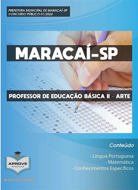 APOSTILA MARACAÍ PROFESSOR DE EDUCAÇÃO BÁSICA II ARTE Aprove