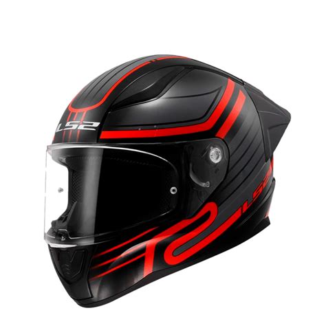 Casco Ls Ff Evo Rapid Ii Circuit Negro Rojo