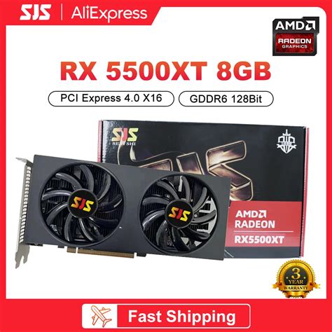 SJS-AMD-RX5500XT-8GB-D6-Gaming-Graphics-Card-with-8G-GDDR6-Memory ...