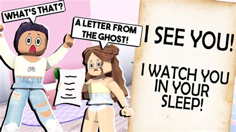 My Daughter Found A Secret Letter From The Ghost Roblox Bloxburg Roleplay Youtube