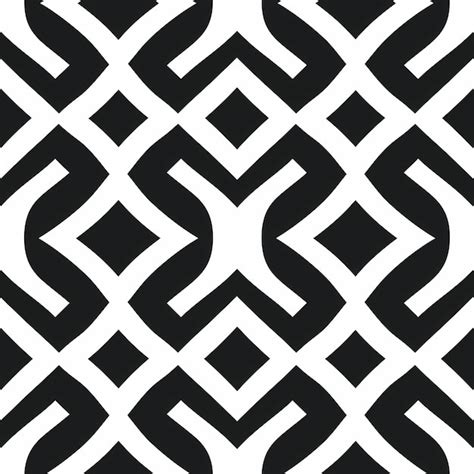 Premium AI Image | a black and white geometric design with geometric ...