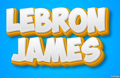 LeBron James Text Effect and Logo Design Celebrity