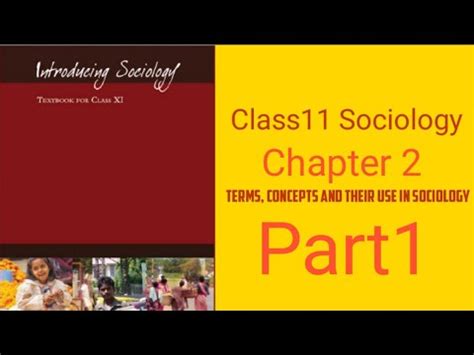 Class Th Sociology Chapter Terms Concepts And Their Use In