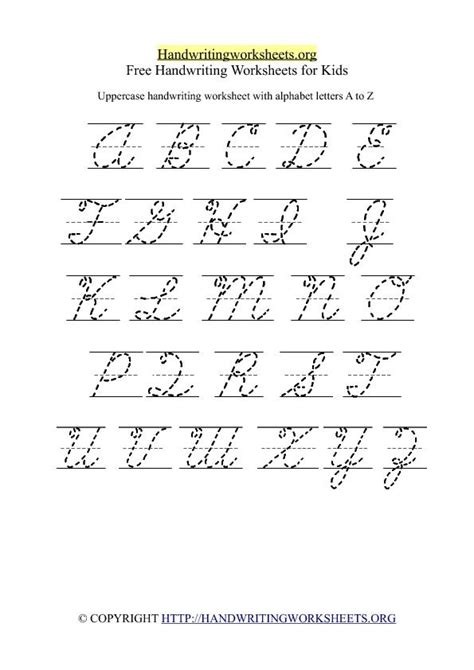 Cursive Handwriting Worksheet Generator