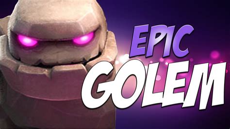 Unlocking The Epic Golem Elixir Collector Combo Clash Royale Youtube