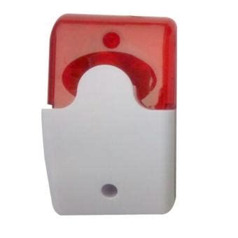 Dc To V Wired Strobe Siren Red Light Sound Flash Buzzer Siren