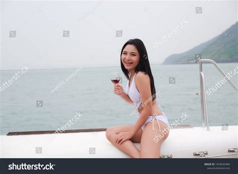 Portrait Sexy Asian Woman Wear Bikini Stock Photo Shutterstock