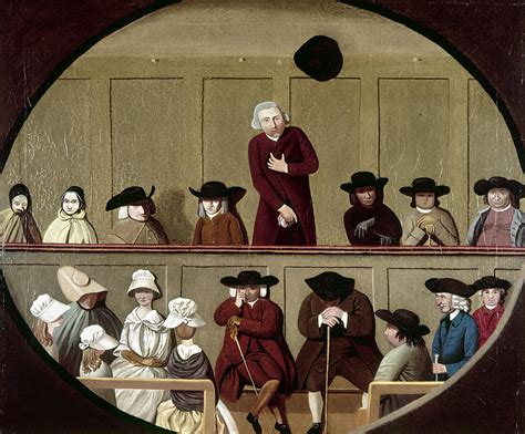 Quaker Meeting 1790 Painting By Granger