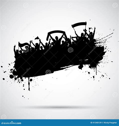 Grunge Football Soccer Background Stock Vector Illustration Of