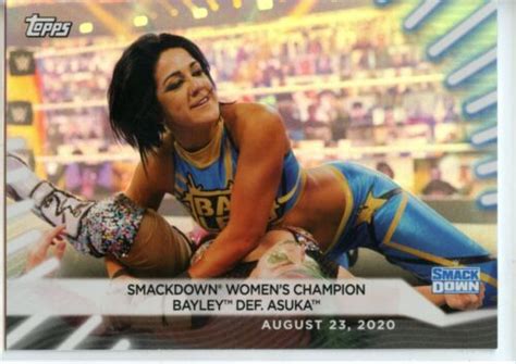 2021 Topps WWE Women S Division RAINBOW FOIL 65 Bayley Def Asuka EBay