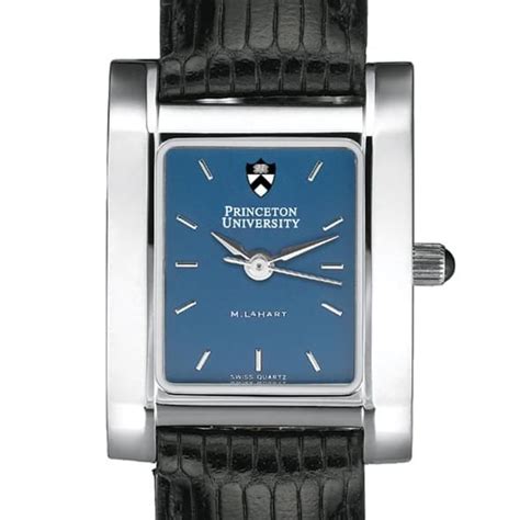 Princeton Women's Blue Quad Watch with Leather Strap