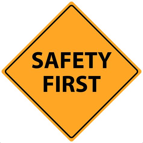 Safety First Sign Clipart Images