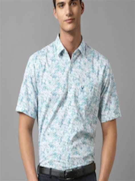 Buy Allen Solly Slim Fit Floral Printed Formal Pure Cotton Shirt