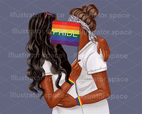 LGBT Pride Clipart LGBT Clip Art Lesbian Clipart Pride Png Etsy