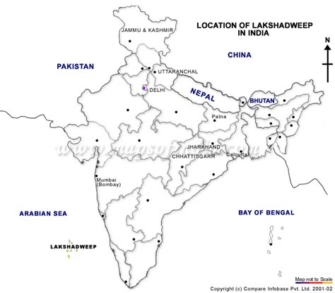 Lakshadweep On Map Of India