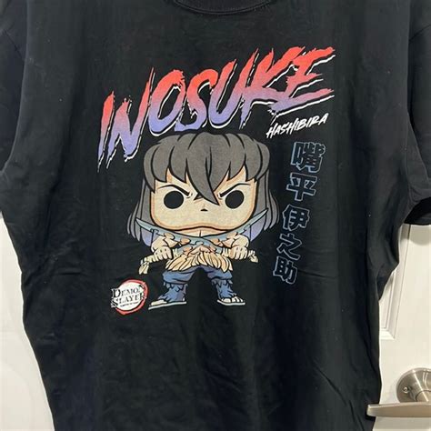 Funko Shirts Funko Pop Demon Slayer Inosuke Hashibira Black Tee