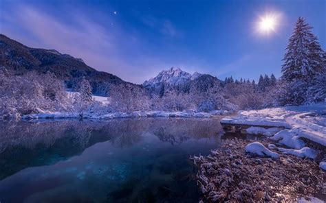 Winter Night Desktop Backgrounds