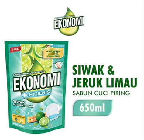 Jual Ekonomi Pencuci Piring Power Liquid Siwak Jeruk Limau Ml Di