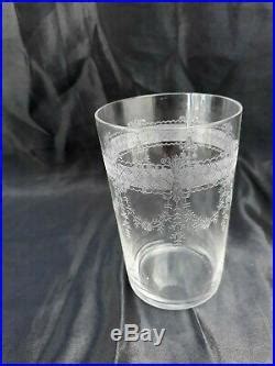 Serie De Verres Cristal Grav D Poque Me Gobelet Crystal Xix Me