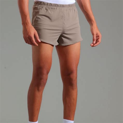 Summer Workout Plus Size Gym Solid Color Shorts For Men High Elastic