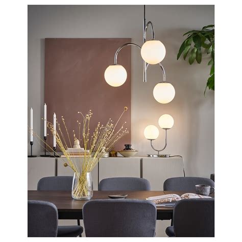 SOLHETTA LED bulb E14 470 lumen, globe opal white - IKEA