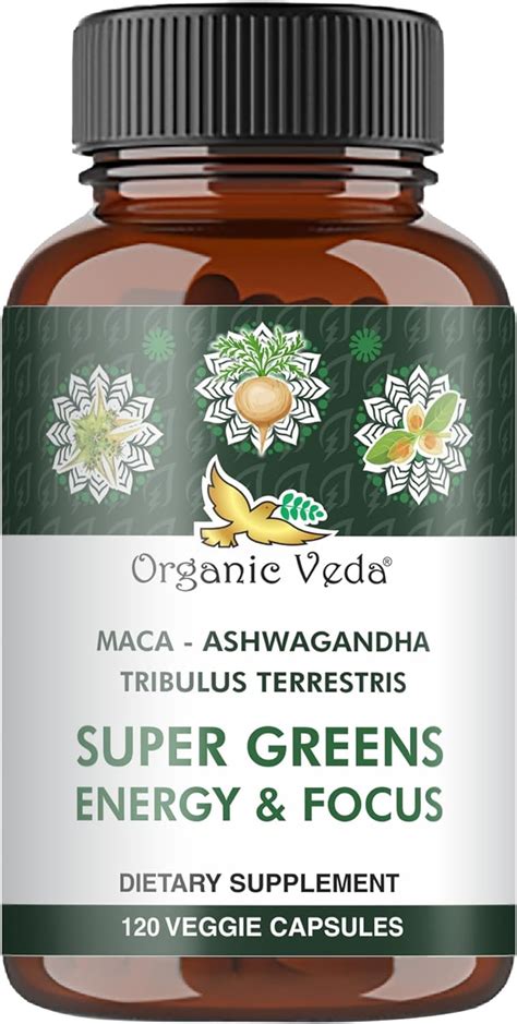 Amazon Organic Veda Ashwagandha Maca Root Capsules For Men