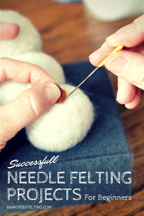 Successful Needle Felting Projects For Beginners Bear Creek Felting