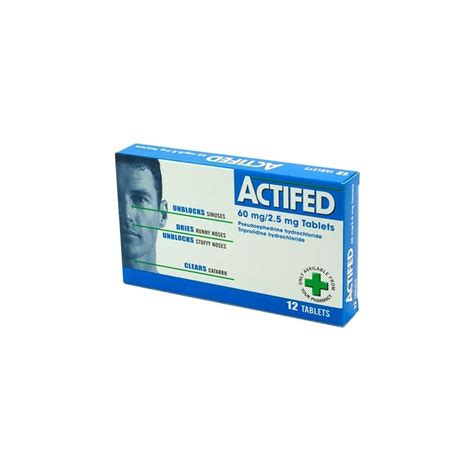 Actifed 60mg25mg Tablets 12pack Pharmacy And Health From Chemist