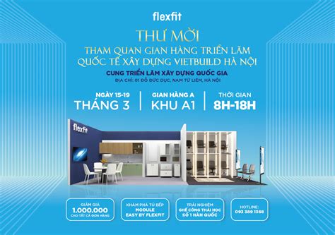 Thư mời tham quan gian hàng triển lãm Vietbuild Hà Nội 2023 Flexfit