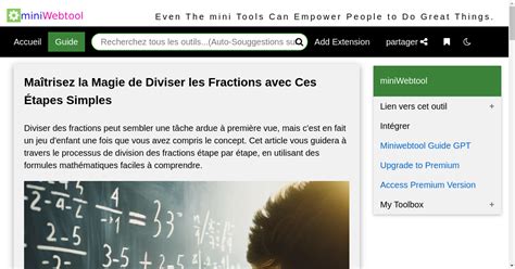 Maîtrisez la Magie de Diviser les Fractions avec Ces Étapes Simples