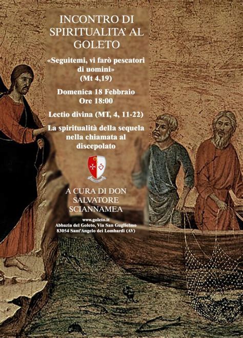 Incontro di spiritualità al Goleto 18 febbraio 2024 ore 18 00