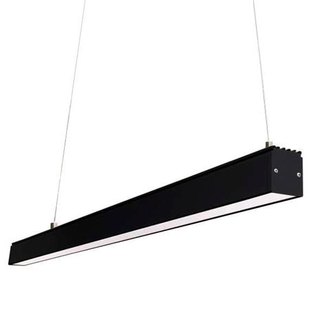 Линейный подвесной светильник на тросах 80W 5000К 2400мм черный Led ...