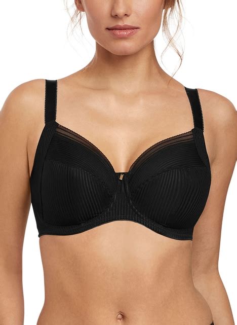 Vollschalen BH mit Bügel Fusion in Schwarz von FANTASIE Lingerie Damenunterwäsche XXL