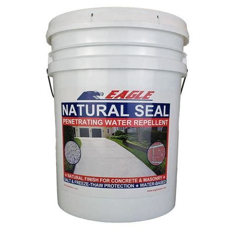 5 Gal Natural Seal Penetrating Clear Water Based Concrete And Masonry Water Repellant Sealer