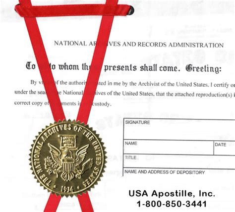 National Archives Apostille Apostille Services