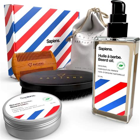 Kit Soin Barbe Homme Sapiens Coffret Avec Huile Barbe Et Baume