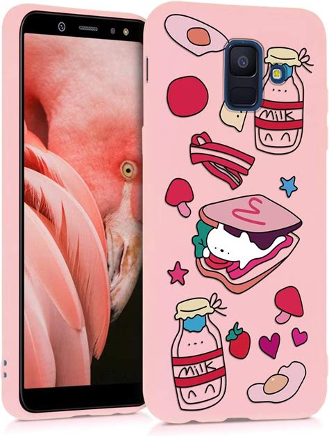 Zhuofan Coque Samsung Galaxy A Etui En Liquide Silicone D Rose