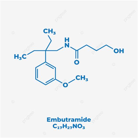 Las Ilustraciones Estructura Molecular De La Embutramida PNG