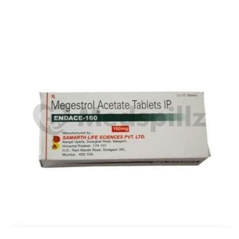 Buy Endace 160 Mg (Megestrol Acetate) Tablet Dosage @ 20% Off Cheap Price