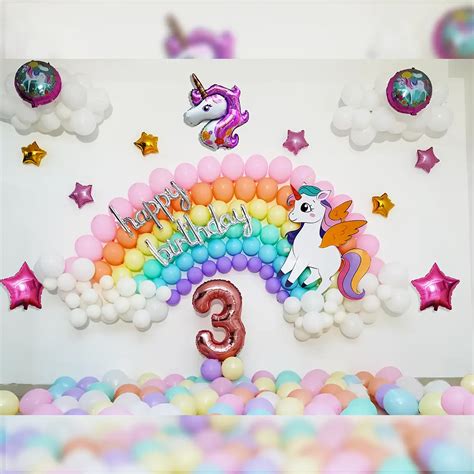 Adorable Unicorn Theme Birthday Decor Balloon Decorations In Surat Togetherv