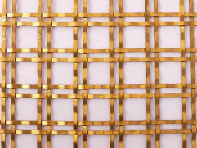 Brass Decorative Mesh Gives Buildings Elegant and Luxury Sense