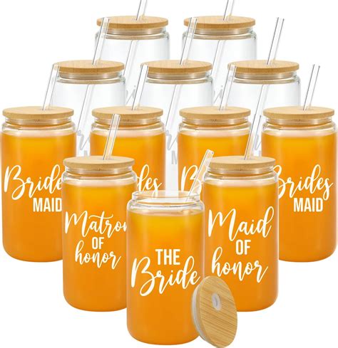 Amazon Tanlade Pcs Bridesmaid Proposal Gifts Oz Glass Cups