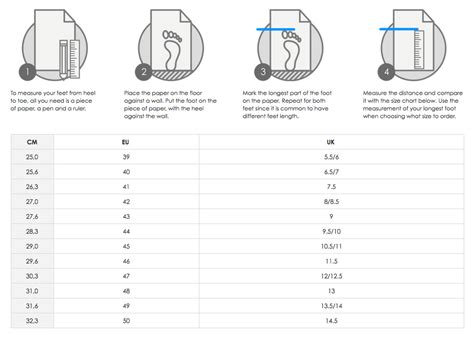 Ecco Shoe Size Chart