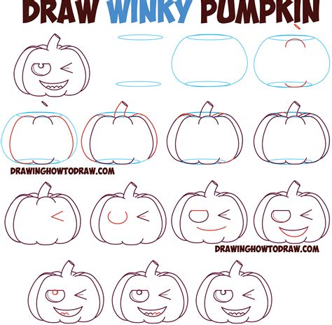 Huge Guide To Drawing Cartoon Pumpkin Faces Jack Olantern Faces