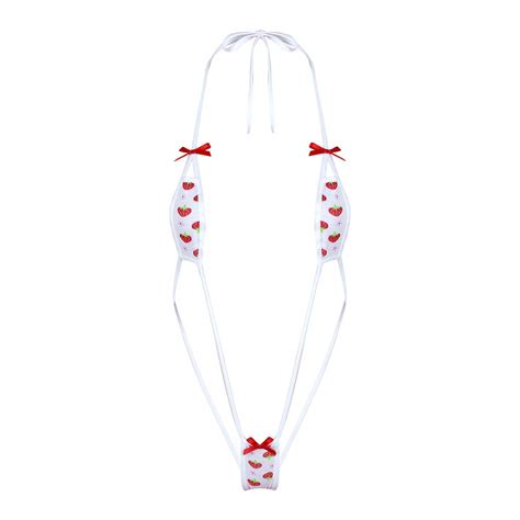 Buy YUUMINWoman S Micro Sling Bikini Thong Extreme Swimsuit Japanese Animie Cosplay Lingerie Set