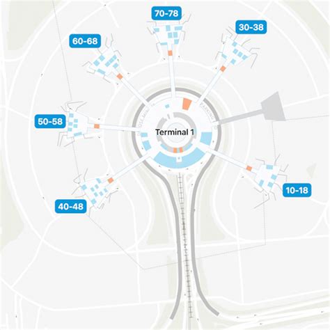 Paris De Gaulle Airport Terminal 1 Map And Guide