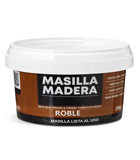 Masilla Para Madera Para Rellenar Y Tapar Madera 250g Lista Para Usar Roble