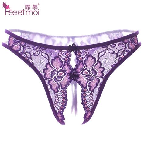 Women Elegant Exotic Lingerie Lace Transparent Sexy Embroidery Open