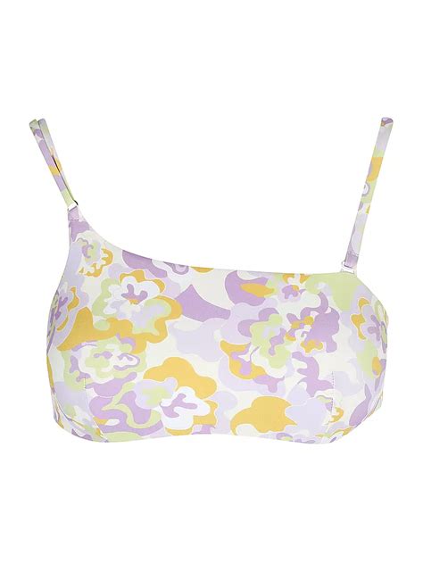 HOT STUFF Damen Bikinioberteil One Shoulder hellgrün