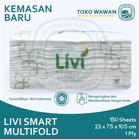 Jual Tissue Livi Evo Smart Multifold Towel 150 Sheets Shopee Indonesia